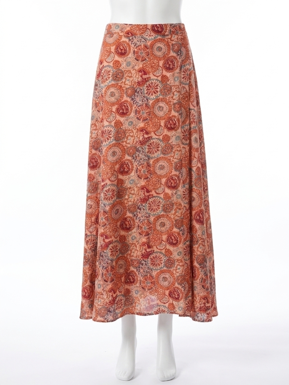 NEW MAISON HOTEL fabia maxi skirt in coral